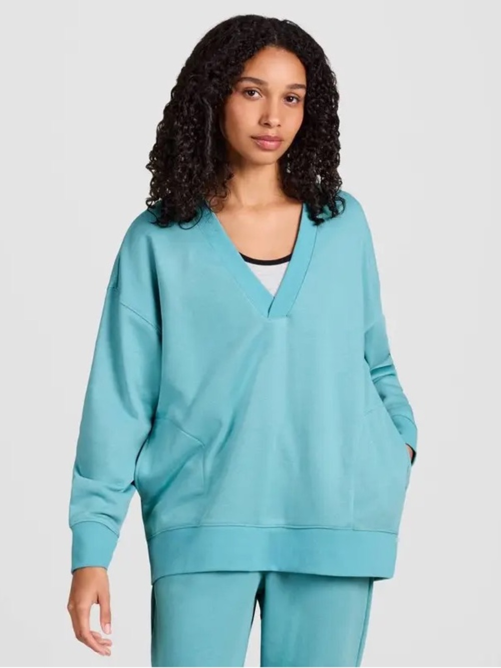Champion V-Neck Pullover Sweatshirt